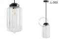 Metalowa lampa sufitowa ze szklanym kloszem light.128.002.b.glass.L.001 Zangra różne warianty 