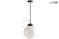 Metalowa lampa sufitowa ze szklanym kloszem light.128.002.b.glass.L.001 Zangra różne warianty 