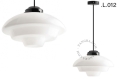 Metalowa lampa sufitowa ze szklanym kloszem light.128.002.b.glass.L.001 Zangra różne warianty 