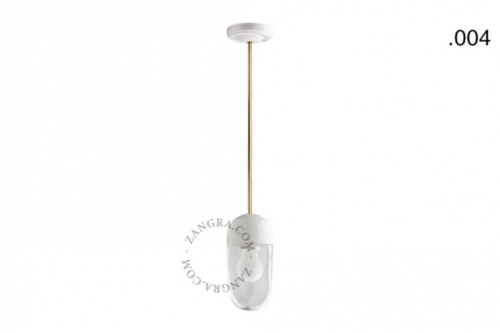 Lampa porcelana ze szklanym kloszem light.036.024.w.go.glass004 Zangra