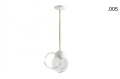 Lampa porcelana ze szklanym kloszem light.036.024.w.go.glass004 Zangra