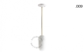 Lampa porcelana ze szklanym kloszem light.036.024.w.go.glass004 Zangra