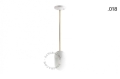 Lampa porcelana ze szklanym kloszem light.036.024.w.go.glass004 Zangra
