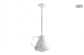 Lampa porcelana ze szklanym kloszem light.036.024.w.go.glass004 Zangra