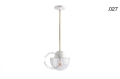 Lampa porcelana ze szklanym kloszem light.036.024.w.go.glass004 Zangra