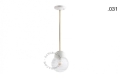 Lampa porcelana ze szklanym kloszem light.036.024.w.go.glass004 Zangra