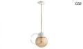 Lampa porcelana ze szklanym kloszem light.036.024.w.go.glass004 Zangra