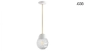 Lampa porcelana ze szklanym kloszem light.036.024.w.go.glass004 Zangra