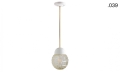 Lampa porcelana ze szklanym kloszem light.036.024.w.go.glass004 Zangra