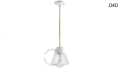 Lampa porcelana ze szklanym kloszem light.036.024.w.go.glass004 Zangra
