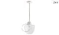Lampa porcelana ze szklanym kloszem light.036.024.w.go.glass004 Zangra