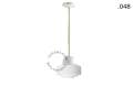 Lampa porcelana ze szklanym kloszem light.036.024.w.go.glass004 Zangra