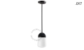 Lampa porcelana ze szklanym kloszem light.036.024.b.glass004 Zangra