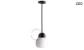 Lampa porcelana ze szklanym kloszem light.036.024.b.glass004 Zangra