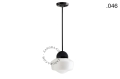 Lampa porcelana ze szklanym kloszem light.036.024.b.glass004 Zangra