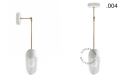 Biała lampa metalowa z porcelanową oprawką i szklanym kloszem light.036.025.w.go.glass004 Zangra różne warianty