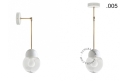 Biała lampa metalowa z porcelanową oprawką i szklanym kloszem light.036.025.w.go.glass004 Zangra różne warianty