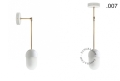 Biała lampa metalowa z porcelanową oprawką i szklanym kloszem light.036.025.w.go.glass004 Zangra różne warianty