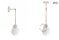 Biała lampa metalowa z porcelanową oprawką i szklanym kloszem light.036.025.w.go.glass004 Zangra różne warianty