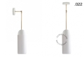 Biała lampa metalowa z porcelanową oprawką i szklanym kloszem light.036.025.w.go.glass004 Zangra różne warianty