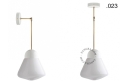 Biała lampa metalowa z porcelanową oprawką i szklanym kloszem light.036.025.w.go.glass004 Zangra różne warianty
