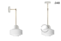 Biała lampa metalowa z porcelanową oprawką i szklanym kloszem light.036.025.w.go.glass004 Zangra różne warianty