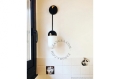 Czarna lampa metalowa z porcelanową oprawką i szklanym kloszem light.036.025.b.glass004 Zangra różne warianty