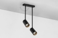 2 punktowa czarno - złota lampa natynkowa Barbara gu10.led.001 Zangra różne warianty  
