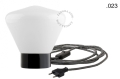 Czarna lampa porcelanowa ścienna lub stołowa ze szklanym kloszem - Ø 10 cm light.095.b.062.glass004 Zangra różne warianty 
