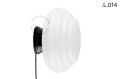 Czarna porcelanowa lampa stołowa lub ścienna Cedric cedric.b.glass.L.001 Zangra różne warianty