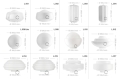 Czarna porcelanowa lampa stołowa lub ścienna Cedric cedric.b.glass.L.001 Zangra różne warianty