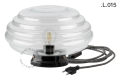 Czarna porcelanowa lampa stołowa lub ścienna Cedric cedric.b.glass.L.001 Zangra różne warianty