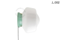 Zielona porcelanowa lampa stołowa lub ścienna Cedric cedric.lgr.glass.L.001 Zangra różne warianty 