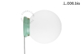 Zielona porcelanowa lampa stołowa lub ścienna Cedric cedric.lgr.glass.L.001 Zangra różne warianty 