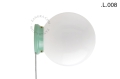 Zielona porcelanowa lampa stołowa lub ścienna Cedric cedric.lgr.glass.L.001 Zangra różne warianty 