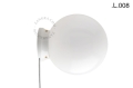 Biała porcelanowa lampa stołowa lub ścienna Cedric cedric.w.glass.L.001 Zangra różne warianty