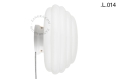 Biała porcelanowa lampa stołowa lub ścienna Cedric cedric.w.glass.L.001 Zangra różne warianty