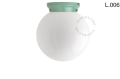 Zielona porcelanowa lampa Art Deco Chaella chaella Zangra różne warianty 