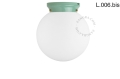 Zielona porcelanowa lampa Art Deco Chaella chaella Zangra różne warianty 