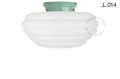 Zielona porcelanowa lampa Art Deco Chaella chaella Zangra różne warianty 