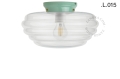 Zielona porcelanowa lampa Art Deco Chaella chaella Zangra różne warianty 
