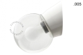 Biała lampa ścienna ze szklanym kloszem - Ø 11 cm light.072.wa.w.glass004 Zangra rózne warianty