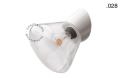 Biała lampa ścienna ze szklanym kloszem - Ø 11 cm light.072.wa.w.glass004 Zangra rózne warianty