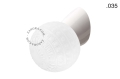 Biała lampa ścienna ze szklanym kloszem - Ø 11 cm light.072.wa.w.glass004 Zangra rózne warianty