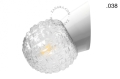 Biała lampa ścienna ze szklanym kloszem - Ø 11 cm light.072.wa.w.glass004 Zangra rózne warianty