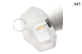 Biała lampa ścienna ze szklanym kloszem - Ø 11 cm light.072.wa.w.glass004 Zangra rózne warianty