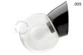 Czarna lampa ścienna ze szklanym kloszem - Ø 11 cm light.072.wa.b.glass004 Zangra rózne warianty 