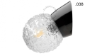 Czarna lampa ścienna ze szklanym kloszem - Ø 11 cm light.072.wa.b.glass004 Zangra rózne warianty 