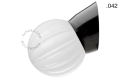 Czarna lampa ścienna ze szklanym kloszem - Ø 11 cm light.072.wa.b.glass004 Zangra rózne warianty 