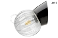 Czarna lampa ścienna ze szklanym kloszem - Ø 11 cm light.072.wa.b.glass004 Zangra rózne warianty 